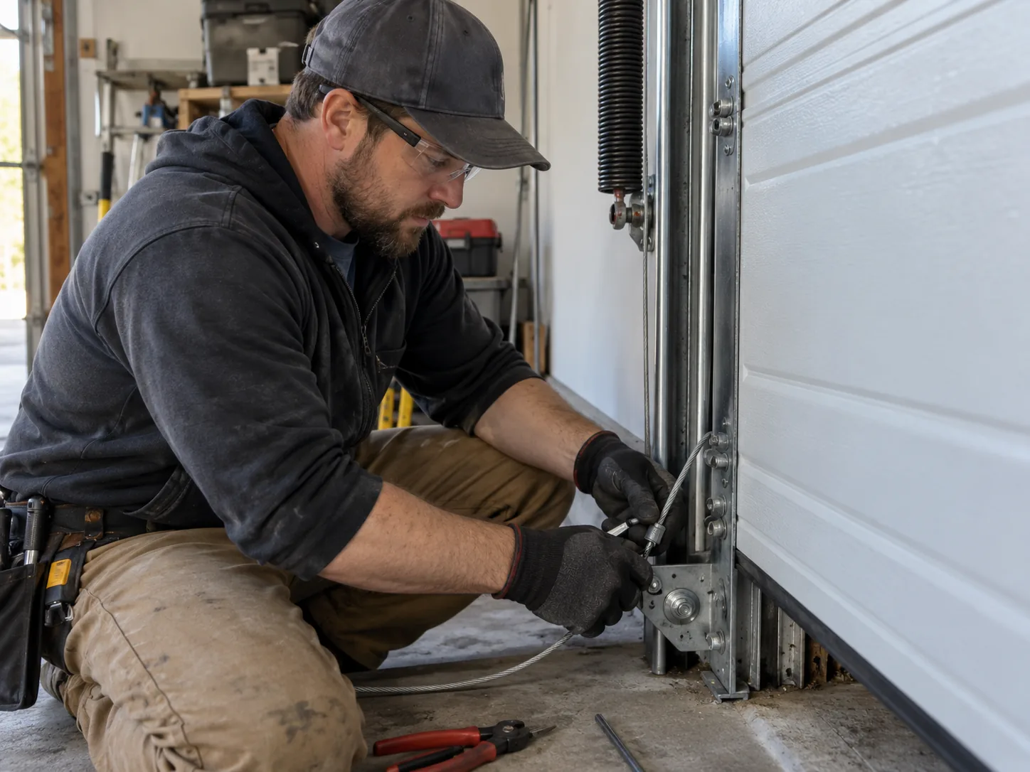 Cable Repair for Melissa's Newer Garage Doors in Plano