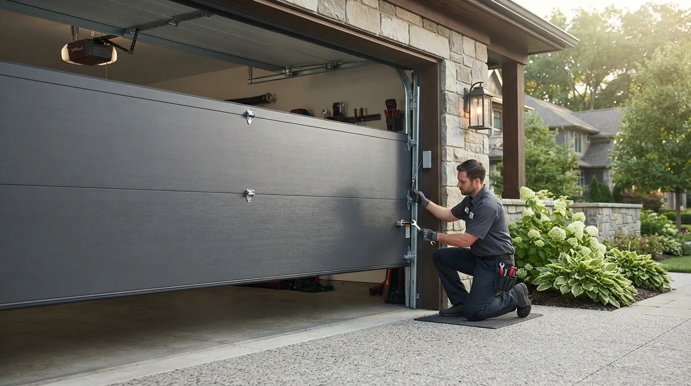 Off-Track Garage Door Repair for Corinth's Late-1990s Doors in Plano