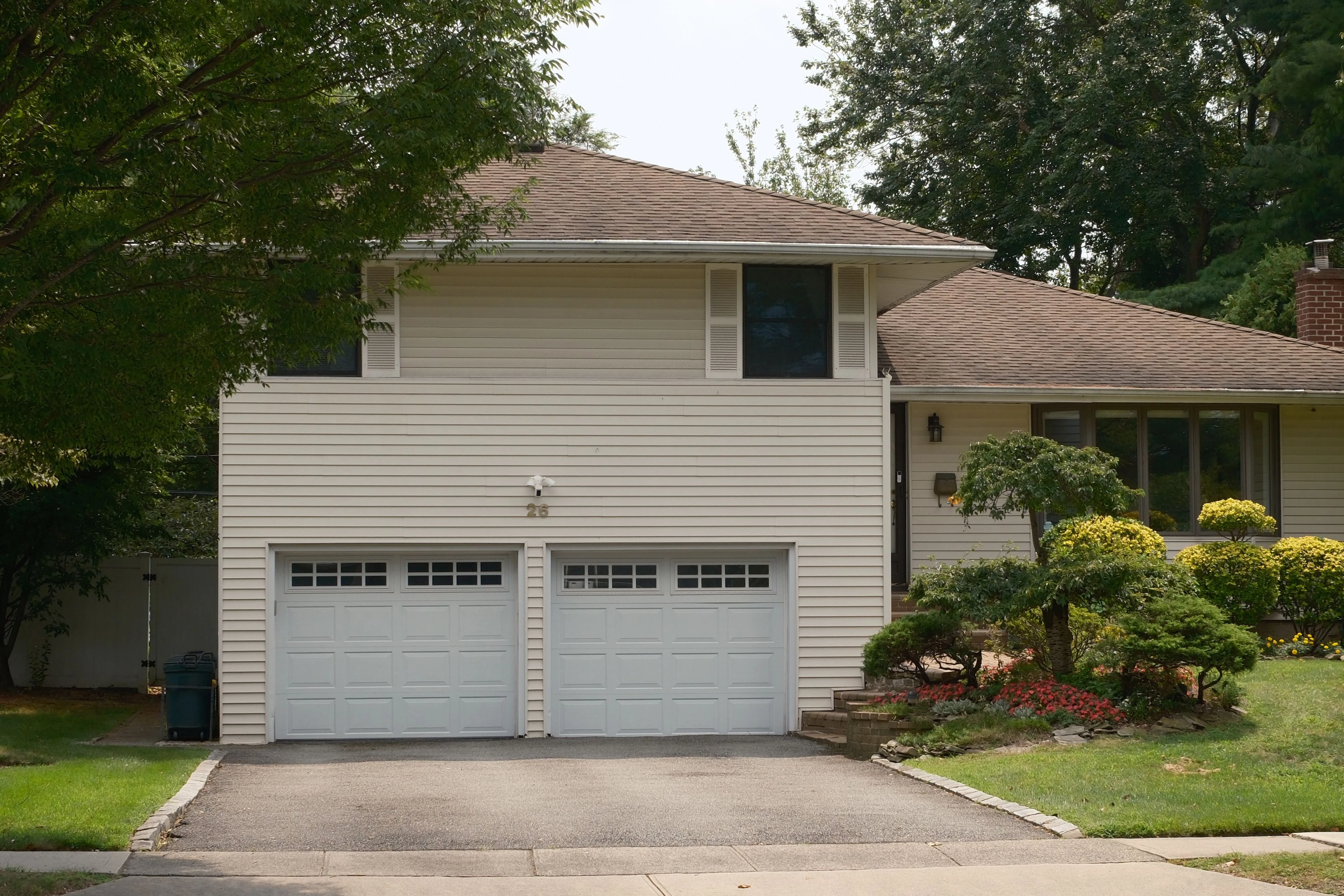 Residential garage door in Parker